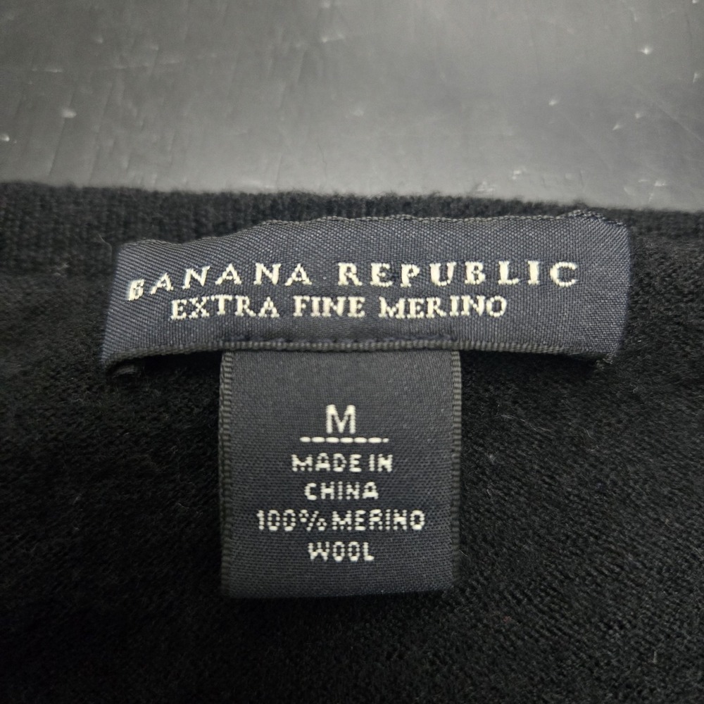 Banana‎ Republic Extra Fine Merino Wool Sequin Stripe Sweater Med whimsigoth - Picture 5 of 8